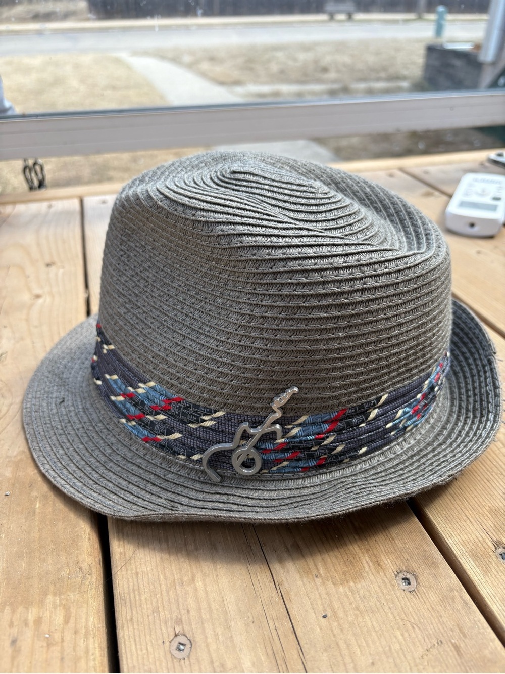 Carlos Santana Men’s Fedora grey Hat with metal guitar pin, Sz Small/Medium. - Picture 3 of 11